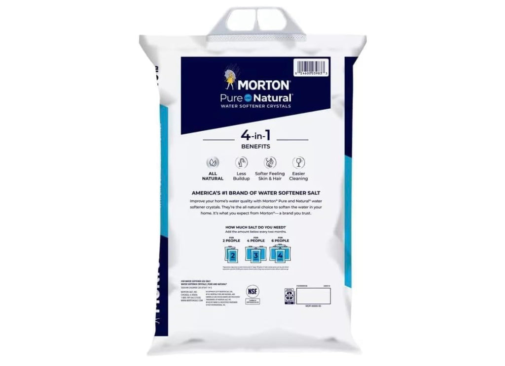 Pure and Natural Water Softener Crystals 4 Pack, 40 lb Y288265
