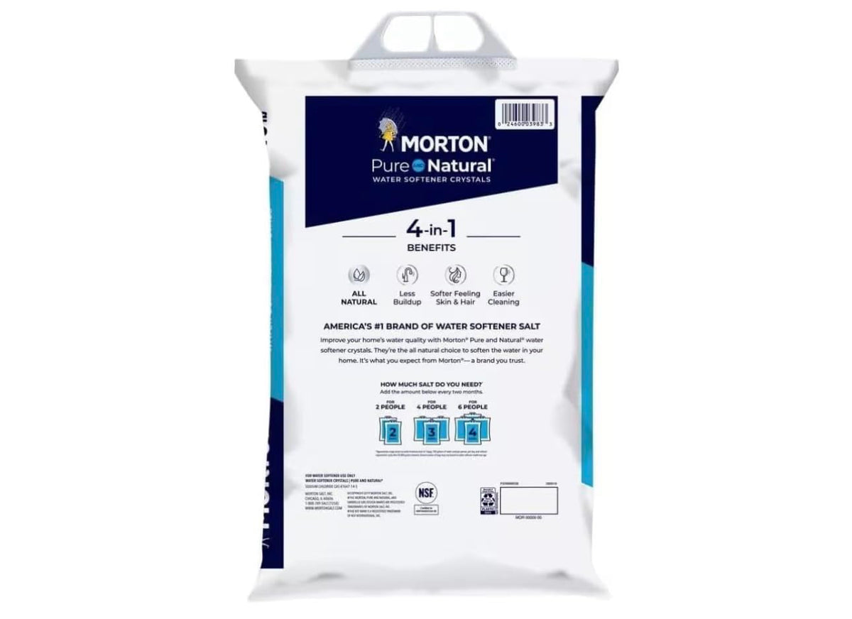 Pure and Natural Water Softener Crystals 4 Pack, 40 lb Y288265