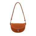Small Vintage Leather Crossbody Saddle Bag A31158