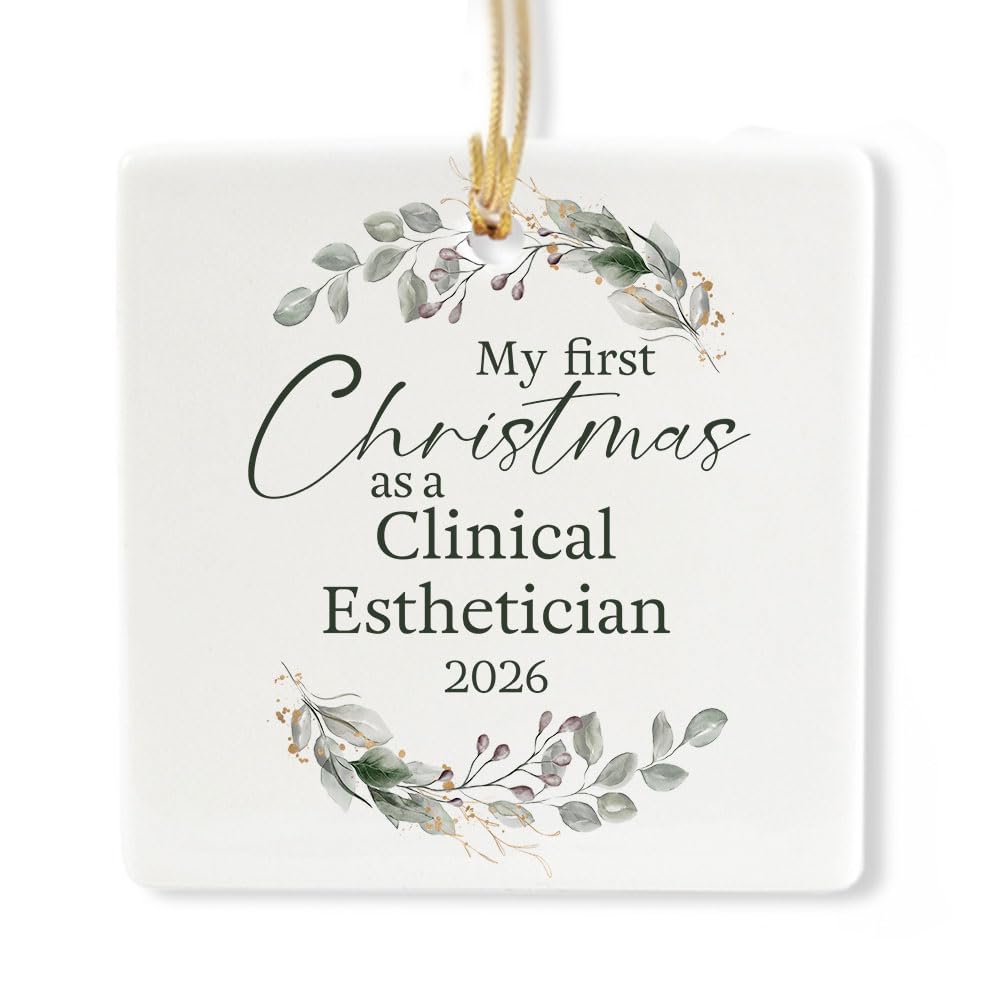 Ceramic 3-inch Square-Shaped Ornament I6043