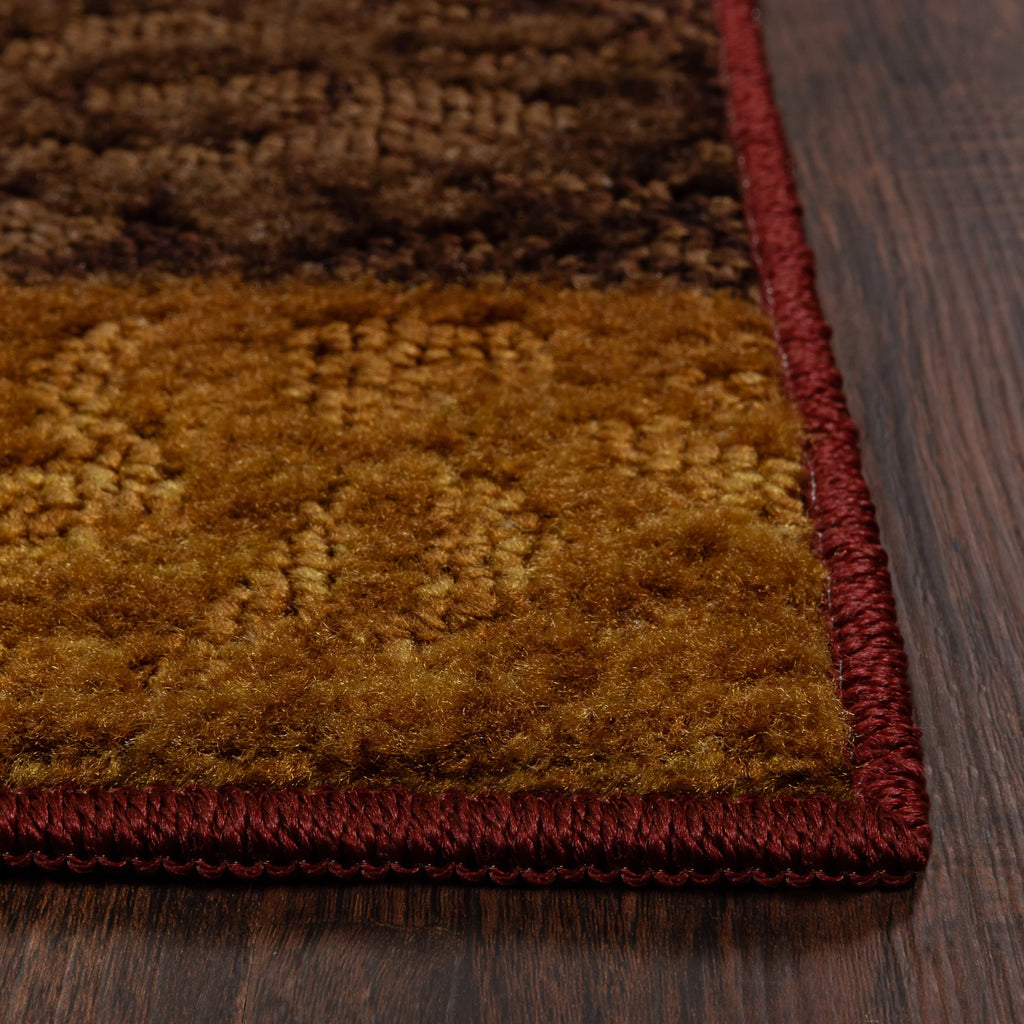 Red Medallion Print Indoor Accent Rug 2'6"x3'10" N947249