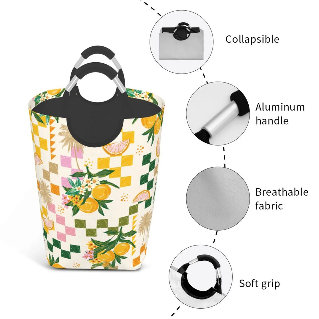 Large Canvas Fabric Laundry Hamper X18593