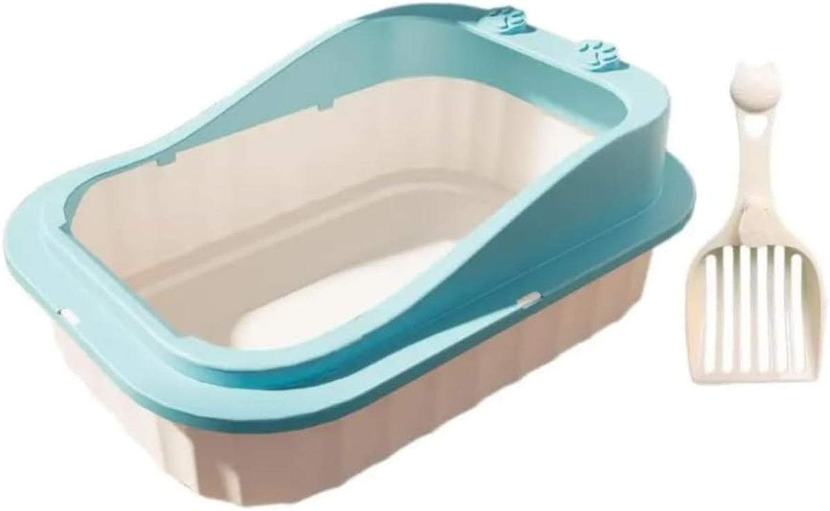 Semi Enclosed Anti Splash Cat Litter Tray G638