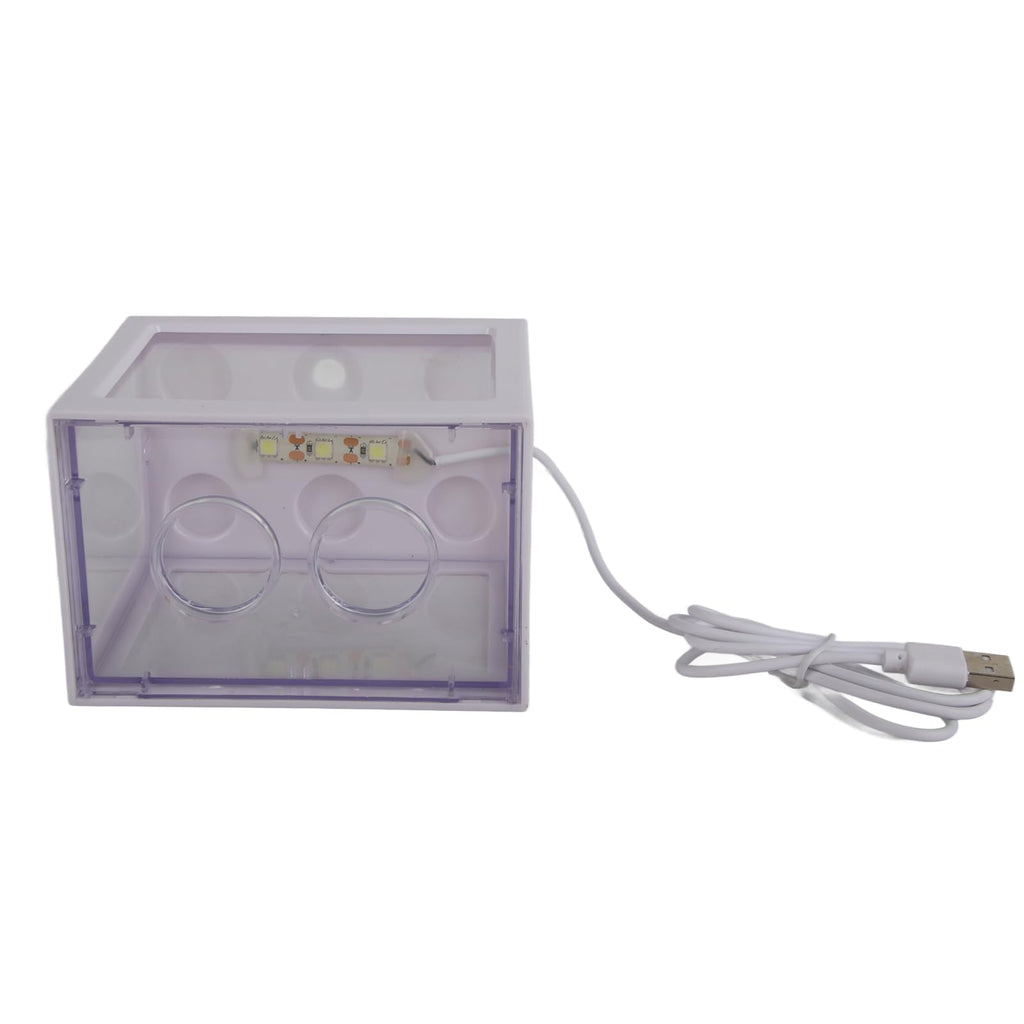 Mini Fish Tank Aquarium Bowl with USB LED Light G701892