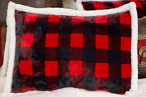 Twin Plush Plaid Bedding Set E52463