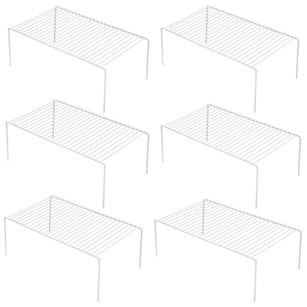 6 Pack Stainless Steel Storage Shelf Rack White N984