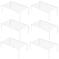 6 Pack Stainless Steel Storage Shelf Rack White N984