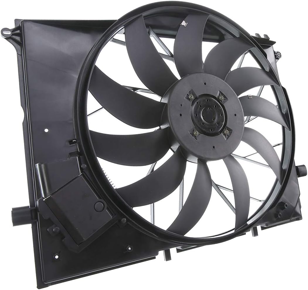 Cooling Fan Assembly for Mercedes-Benz C215 W220 R230 CL600 S55 AMG SL600 SL63 65 AMG Q3323