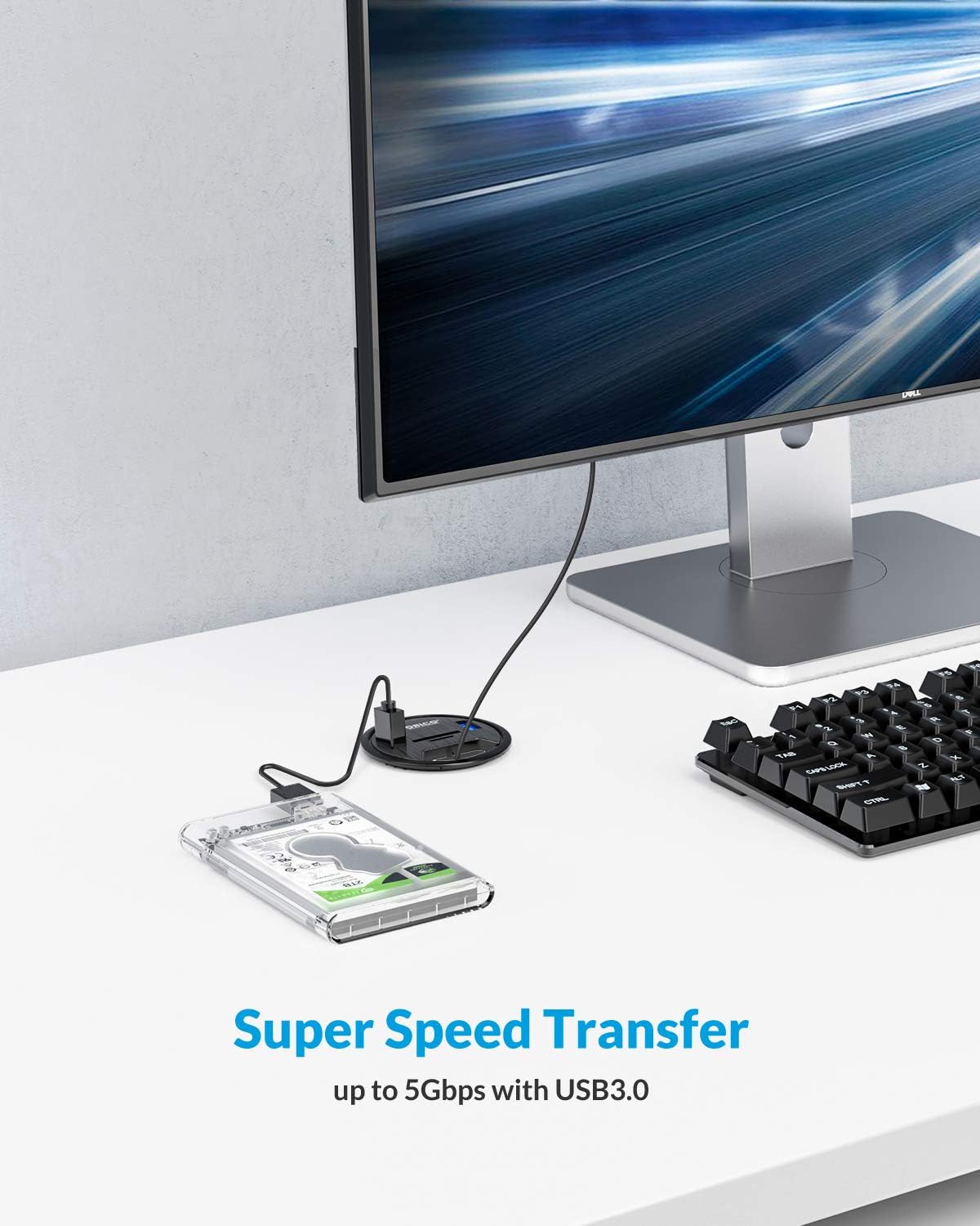 USB 3.0 Hub with SD/TF Card Reader J296