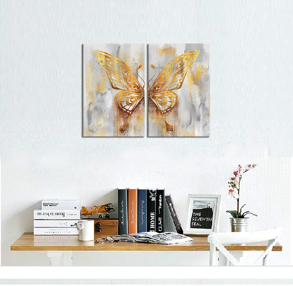Butterfly Wings Canvas Prints Framed Artwork 16x24 Inch H9379