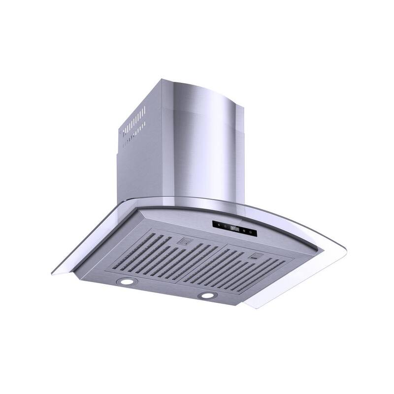 30 in. 500CFM Convertible Wall Mount Range Hood in Stainless Steel N2986