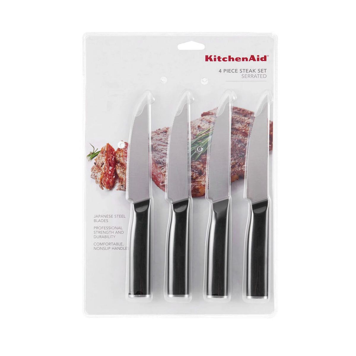 Black 4-piece Steak Knife Set B417427