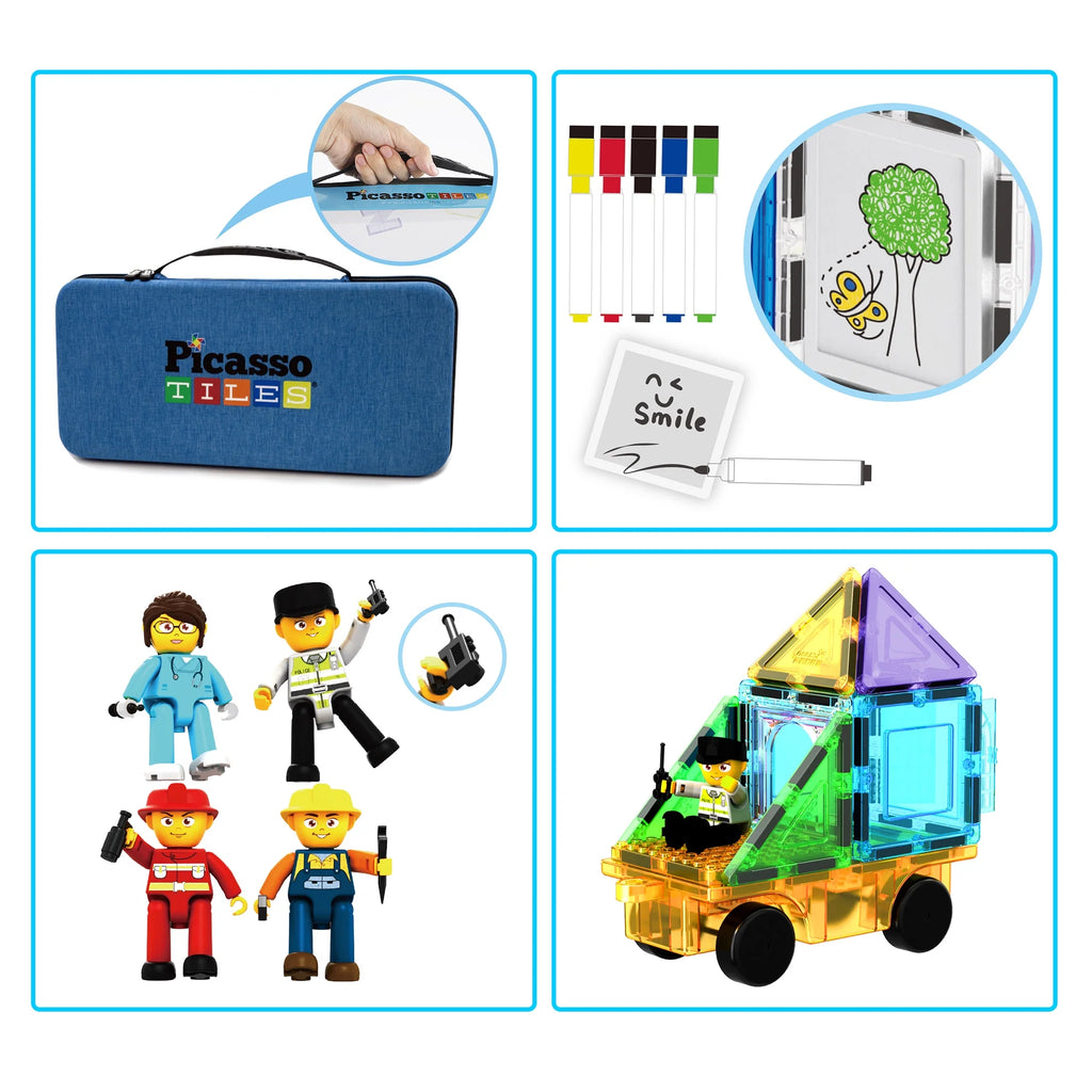100 Pieces Magnet Tile Building Block Set C660086