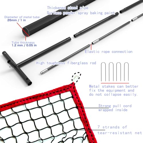 7 ft x 7 ft Baseball and Softball Net with Strike Zone R13043