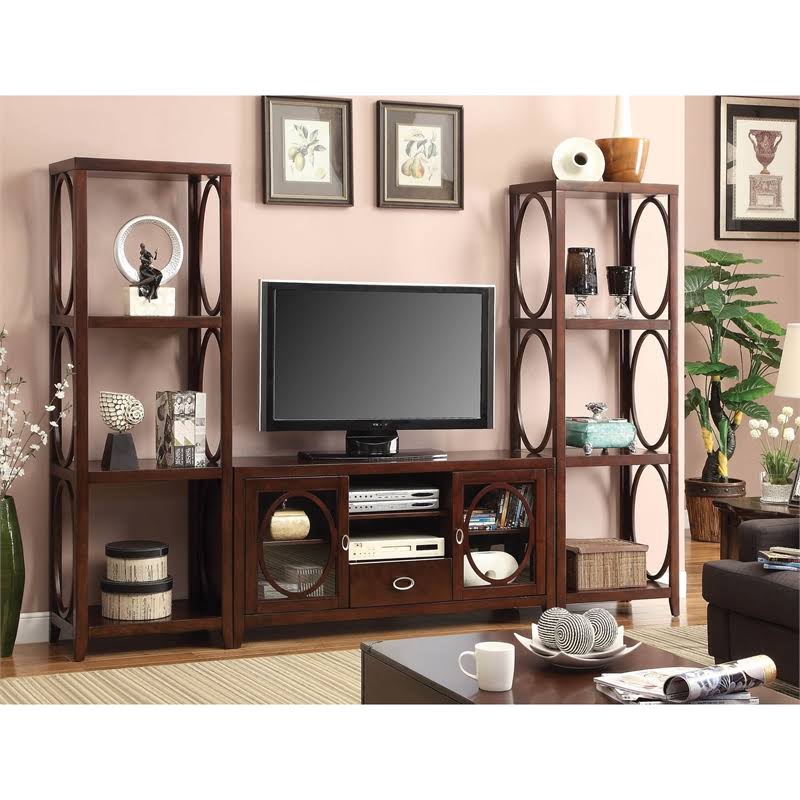 Cherry Circular Accent Pier Cabinet L145070