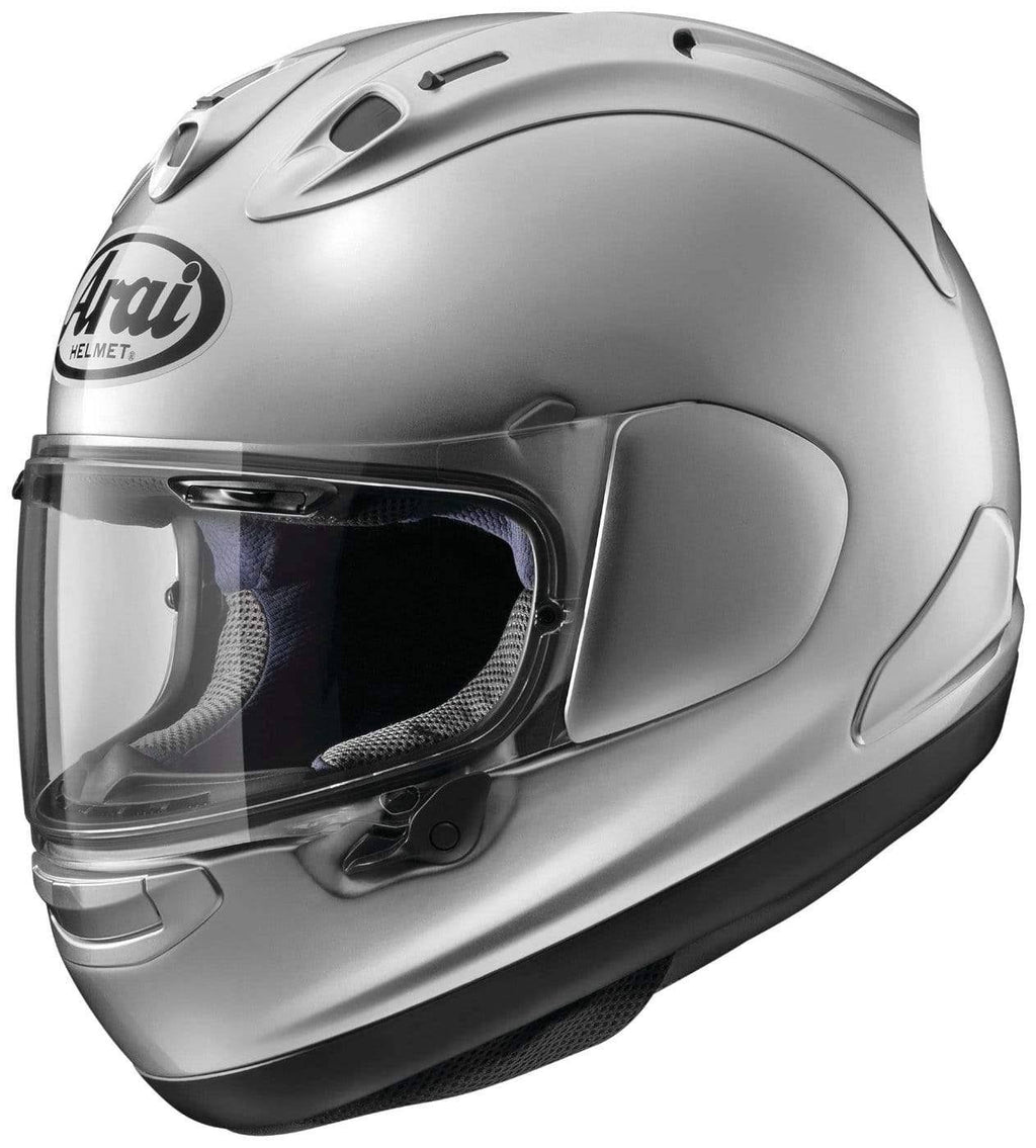 Aluminum Silver XL Motorcycle Helmet O23218