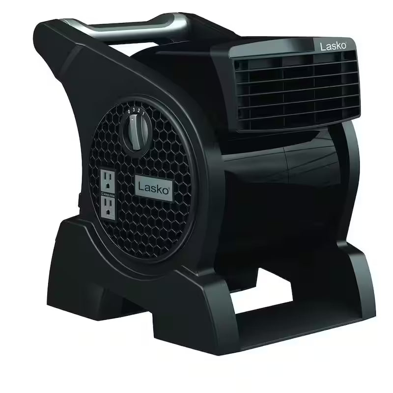 Pivoting Blower Fan with Power Outlets I21775
