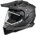 Matte Black Dual Sport Electric Snowmobile Helmet L651789