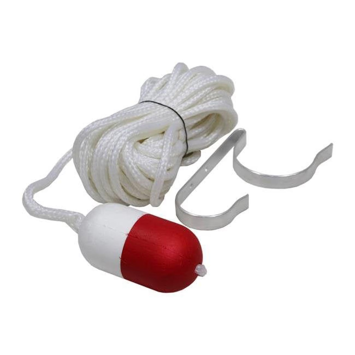 30 ft. Throw Rope with Float & Ring Buoy Holder W54870