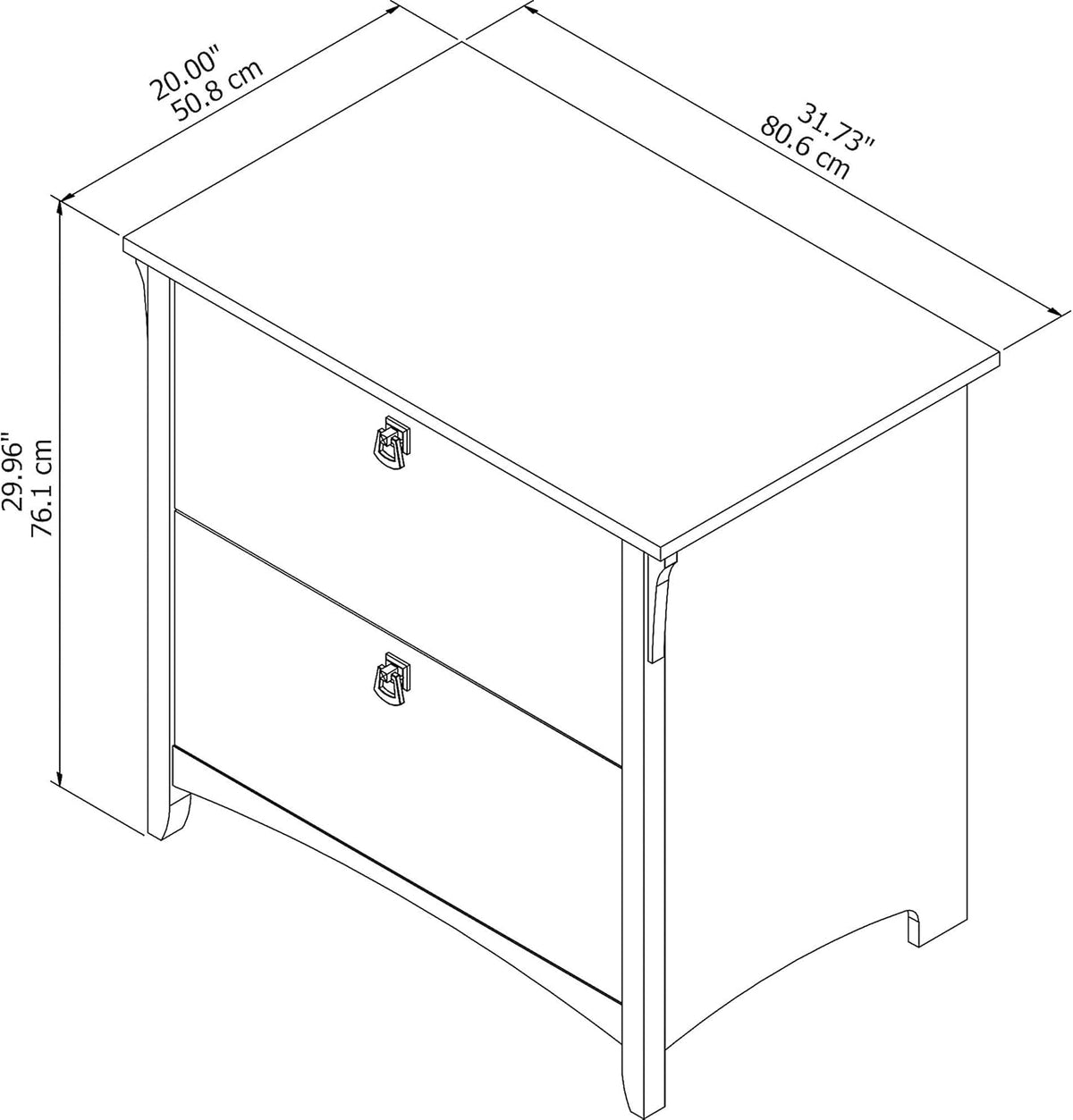 Cape Cod Gray Lateral File Cabinet J69435