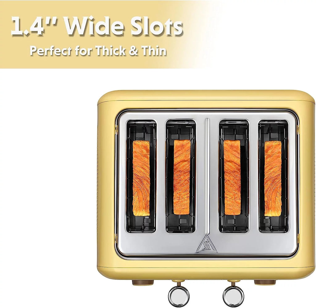 4-Slice Toaster, Extra Wide Slots, Mellow Yellow B920666
