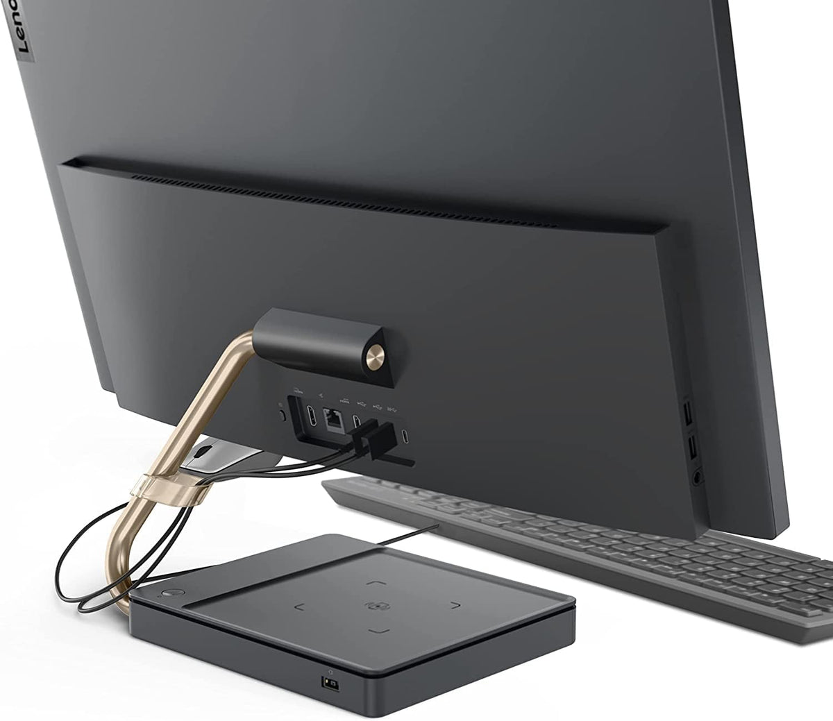 23.8" FHD Touchscreen All-in-One Desktop, AMD Ryzen 7 5700U, 16GB RAM, 256GB SSD+1TB HDD, Grey V275