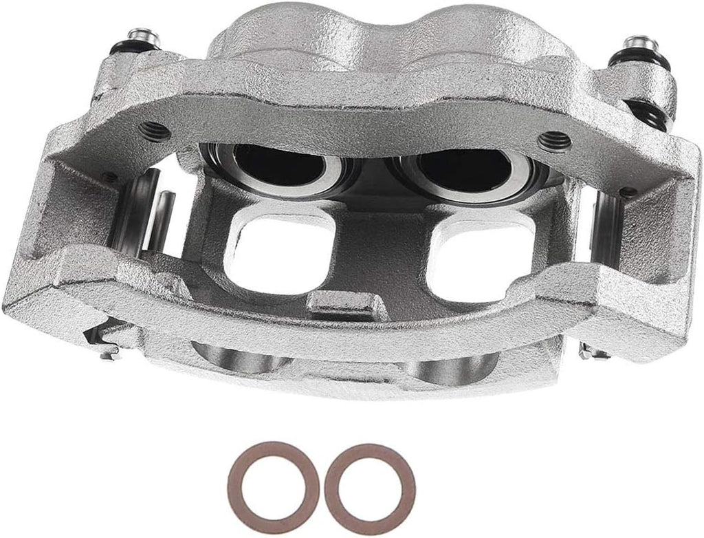 Disc Brake Caliper Assembly with Bracket Front Left Driver Side Pack of 2 T7715