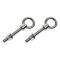 1/2x22 x 4x22 Shoulder Eye Bolt Stainless Steel T316 Precision Cast - 2 Pack A848314