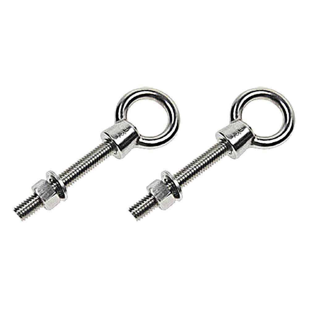 1/2x22 x 4x22 Shoulder Eye Bolt Stainless Steel T316 Precision Cast - 2 Pack A848314