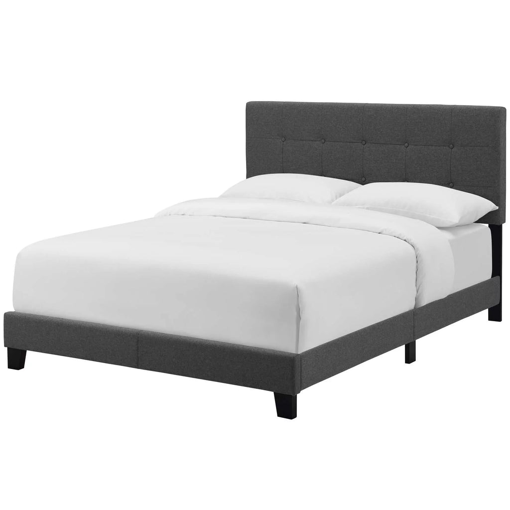 Contemporary Modern Twin Size Fabric Bed Frame R3445