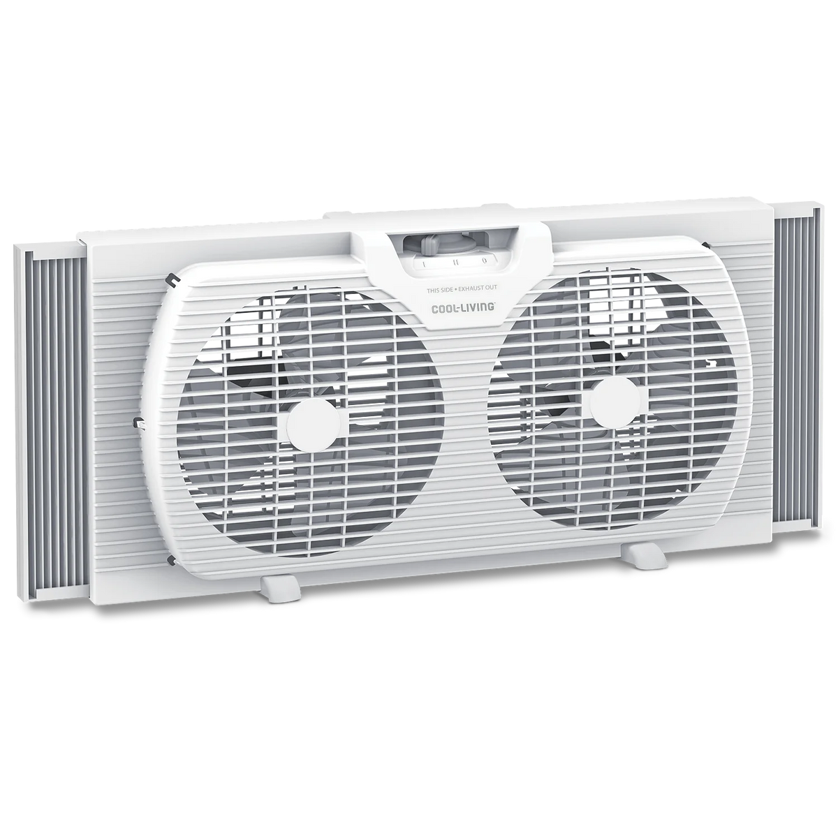 9" Twin Window Fan with Reversible Airflow Control E48720