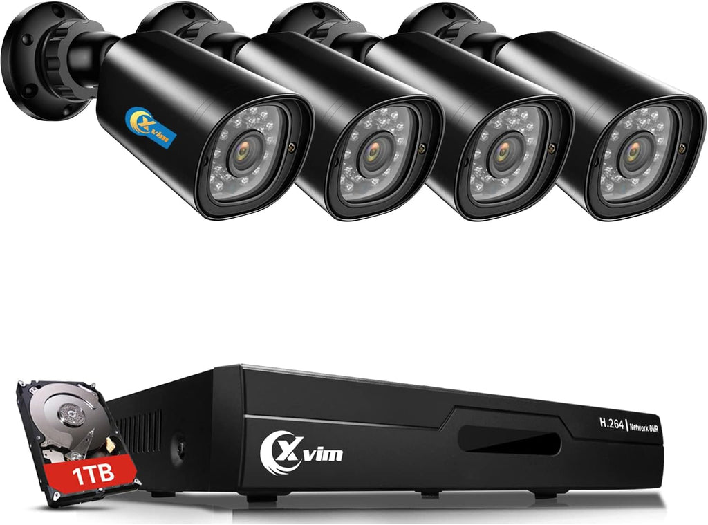 8CH 1080P Wired Security Camera System with 1TB HDD O72154