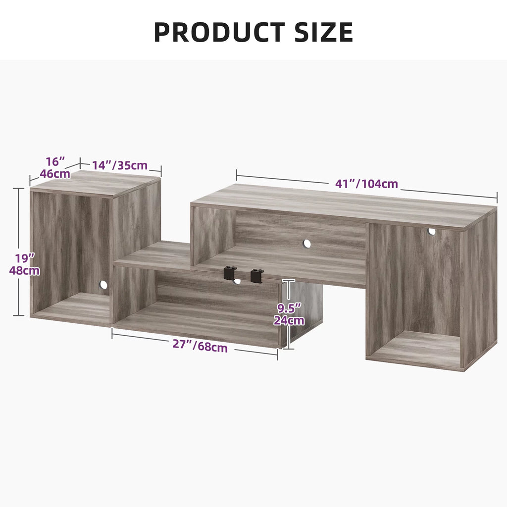 Oak TV Stand for 45 - 75 inch TVs H4381