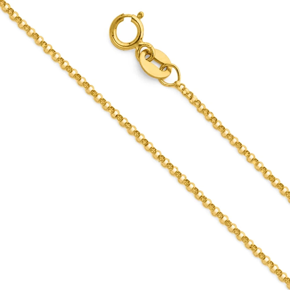 14K Yellow Gold Cherub Initial Pendant Necklace with 16" Chain W511