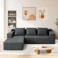 60" Memory Foam Fold Sofa Bed with 2 Pillows Dark Gray K5696