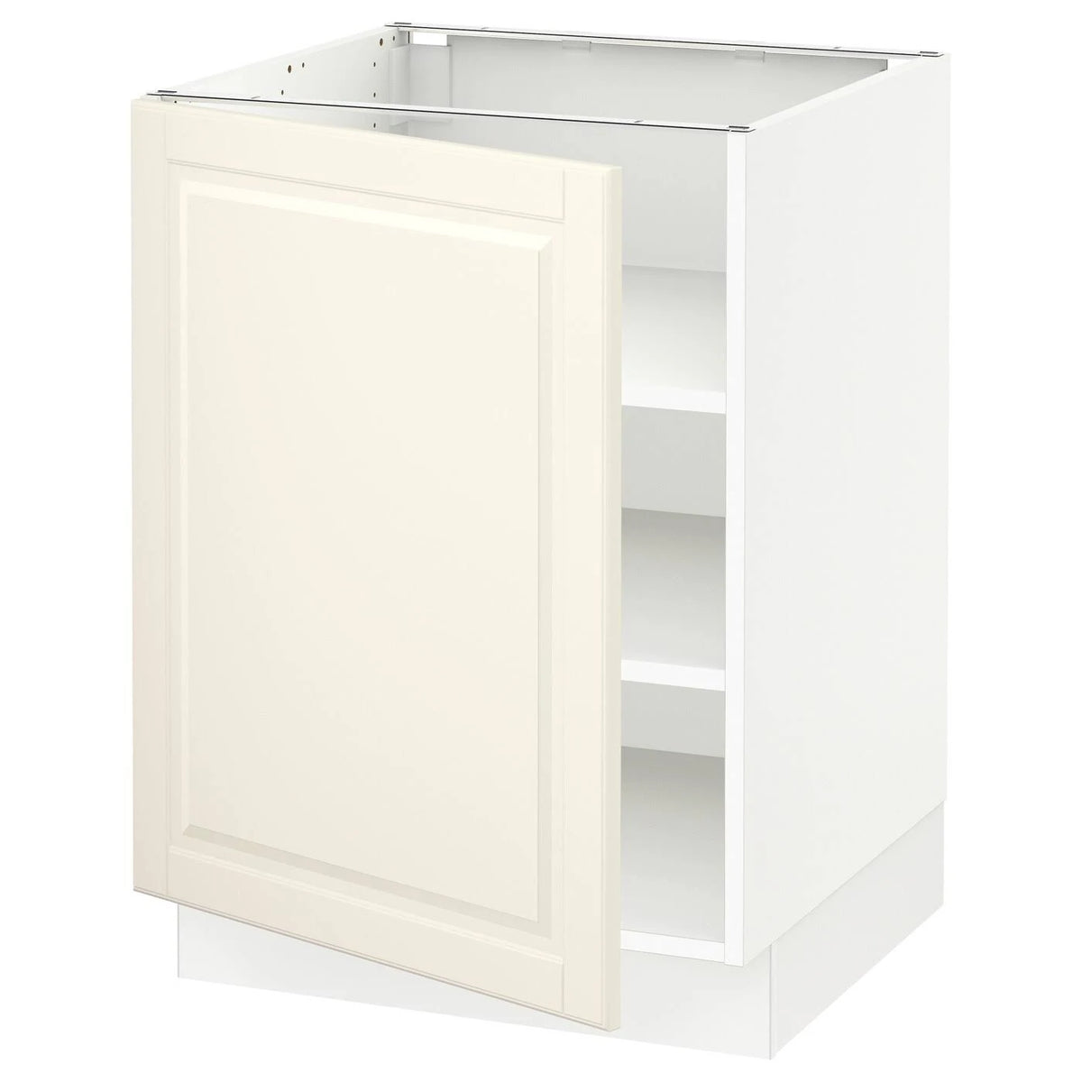 White Base Cabinet with Shelves S7211