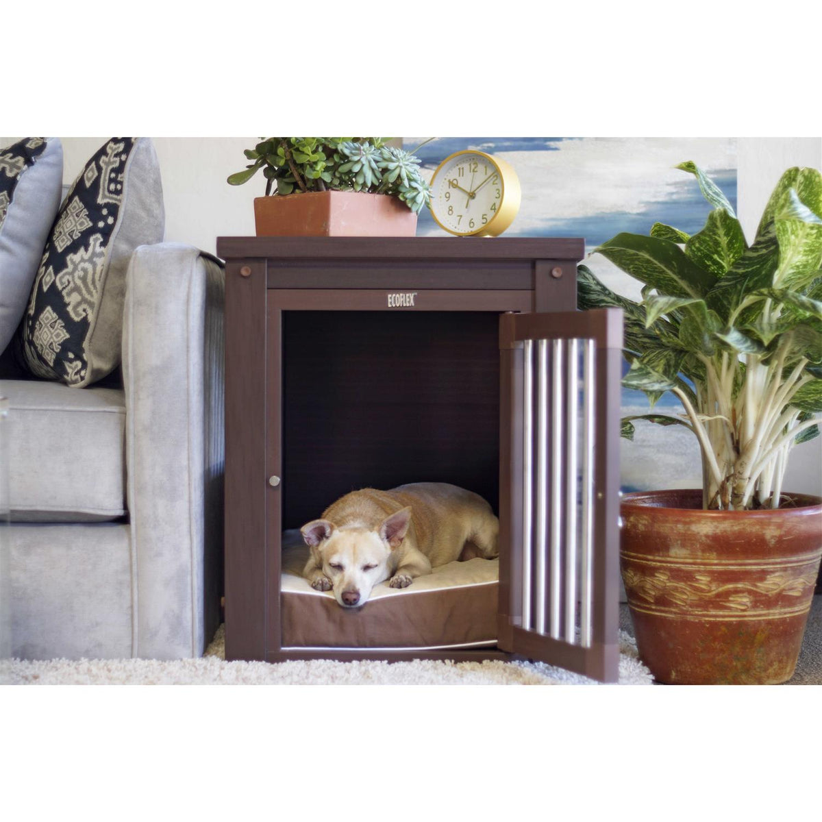 Russet 23 inch Dog Crate & End Table J587