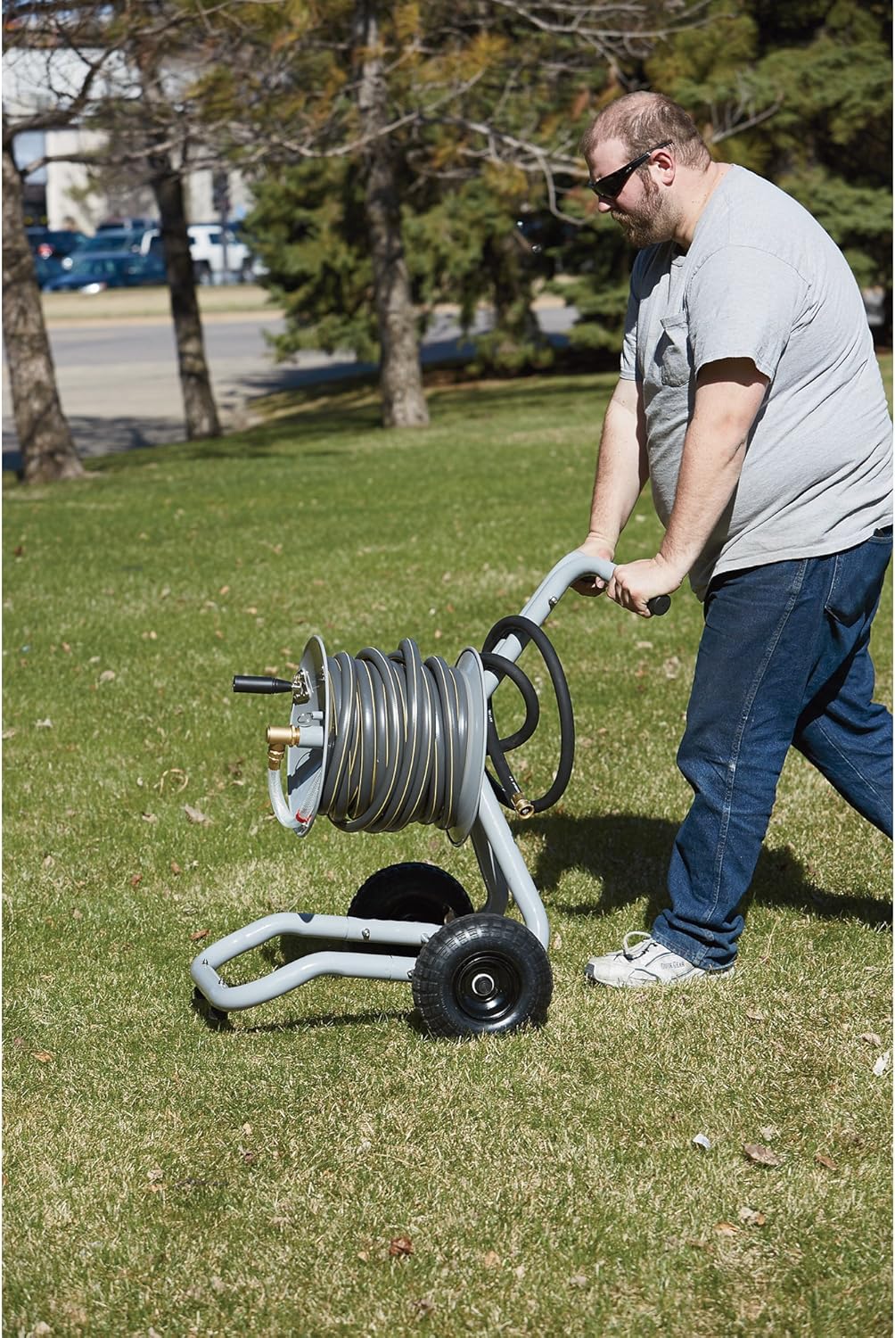 Garden Hose Reel Cart J614739