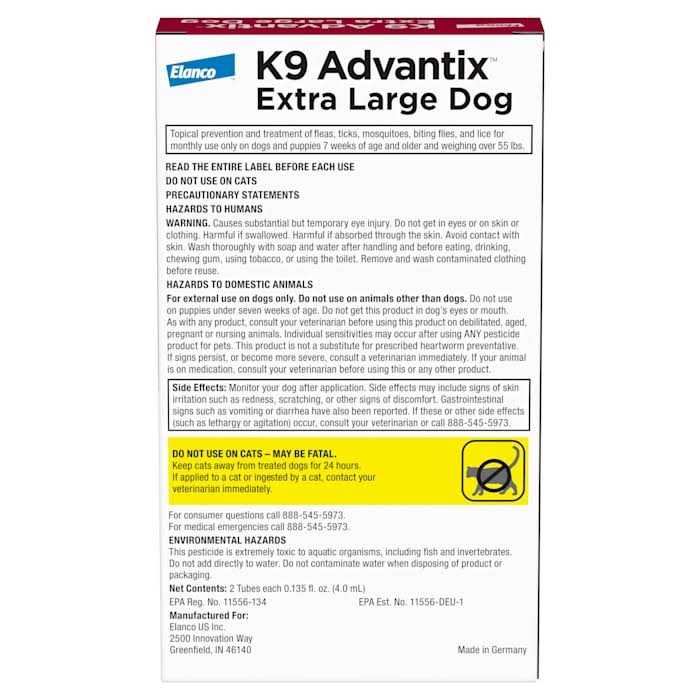 Flea Tick Mosquito Prevention for Extra Large Dogs M6774