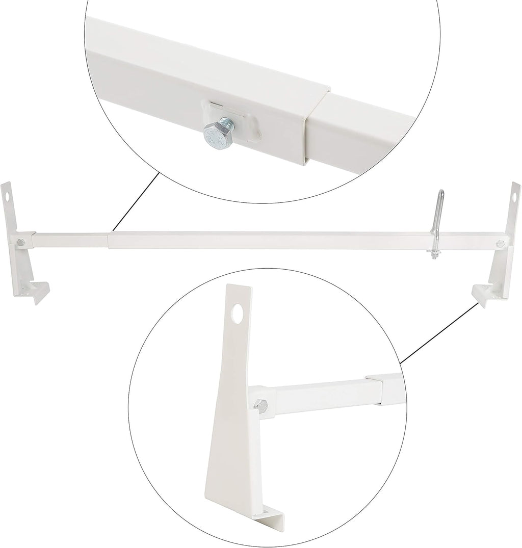 Steel Universal White Cargo Van Ladder Rack Roof 600LB F923714