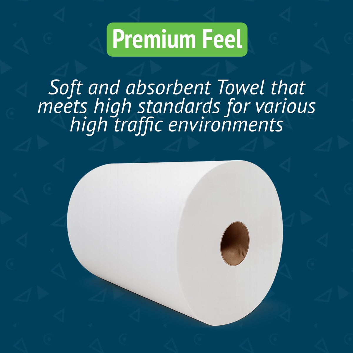 White 10 Inch Paper Towel Dispenser Refill, 6 Rolls P445063