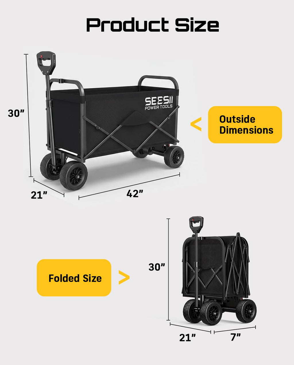 Electric Wagon Cart with 2 x 4.0Ah Batteries O8857