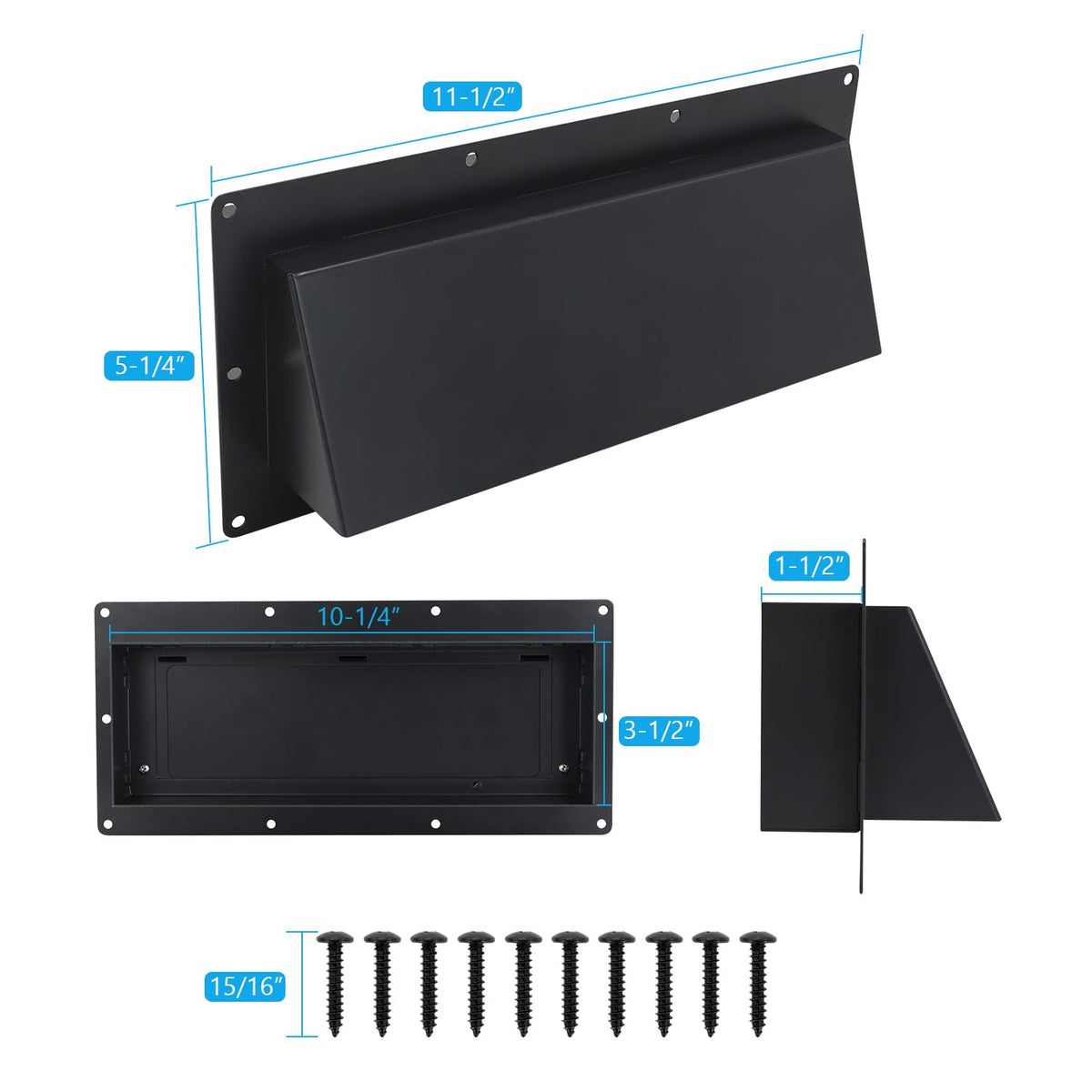Metal RV Range Hood Vent Cover Replacement (10-1/4") W13487
