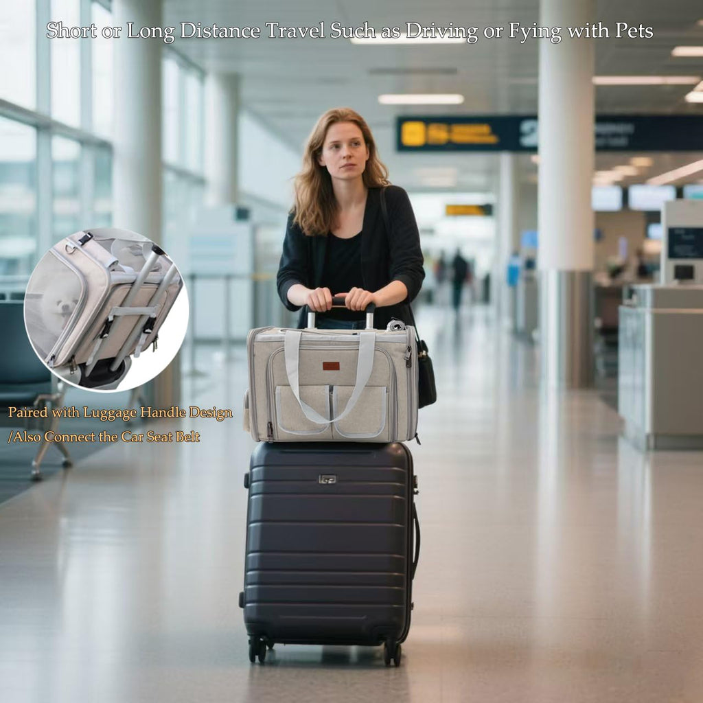 Expandable Airline Approved Cat Carrier Bag W323155