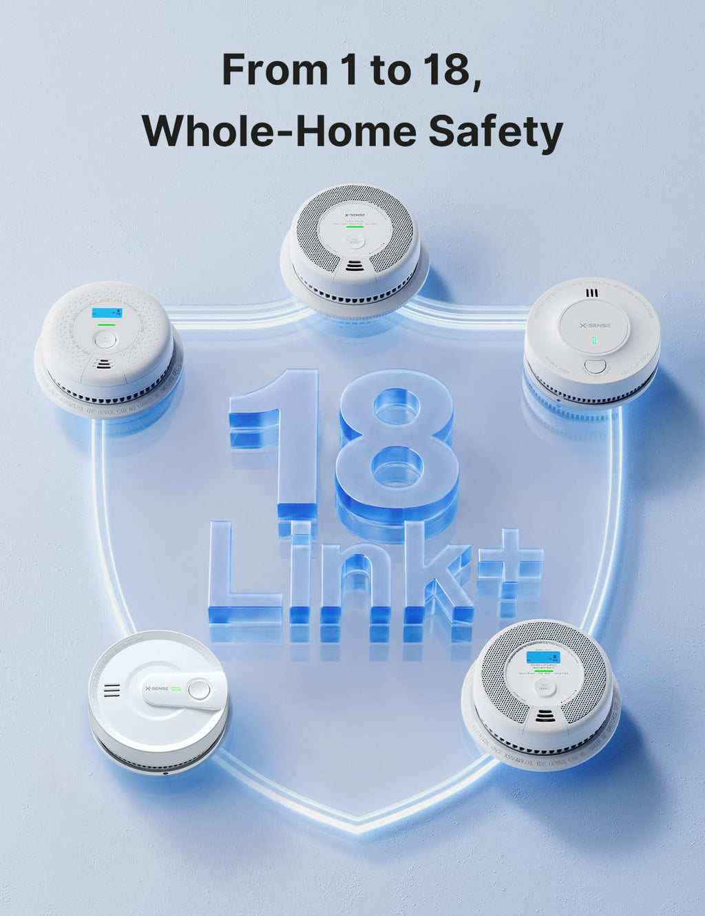 Wireless Interconnected Smoke and Carbon Monoxide Alarm 1-Pack and 3-Pack D107