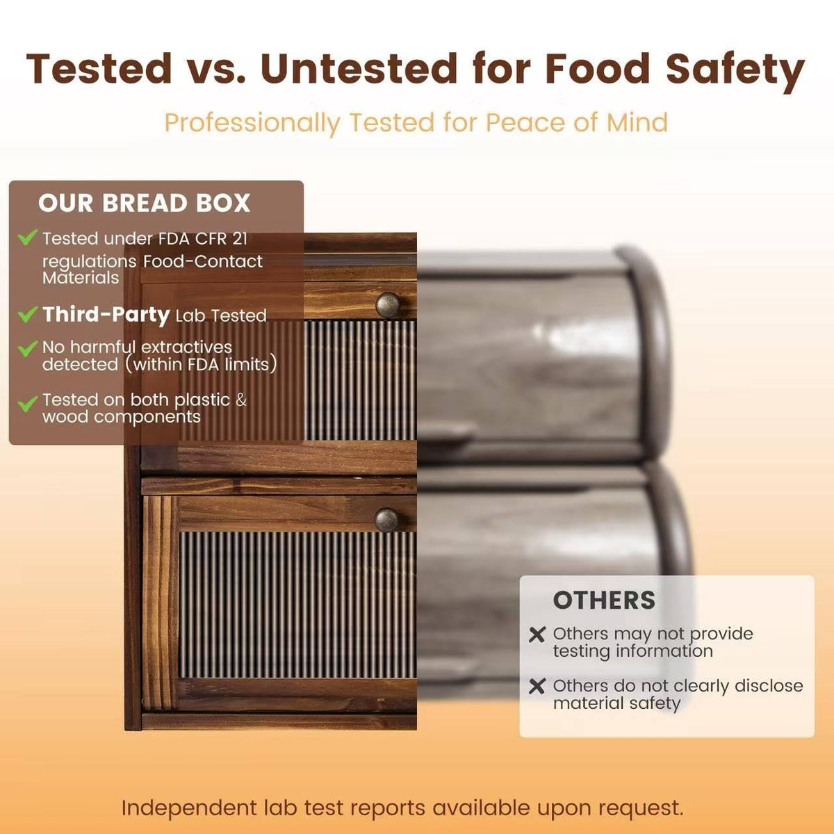 Wooden Bread Box O9412