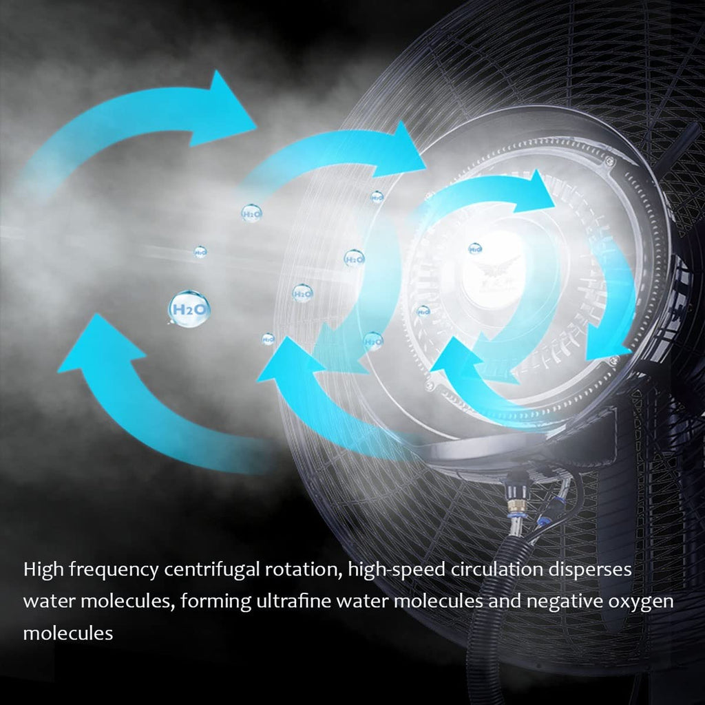 20 Inch High Velocity Metal Floor Fan with 3 Speed Settings H299