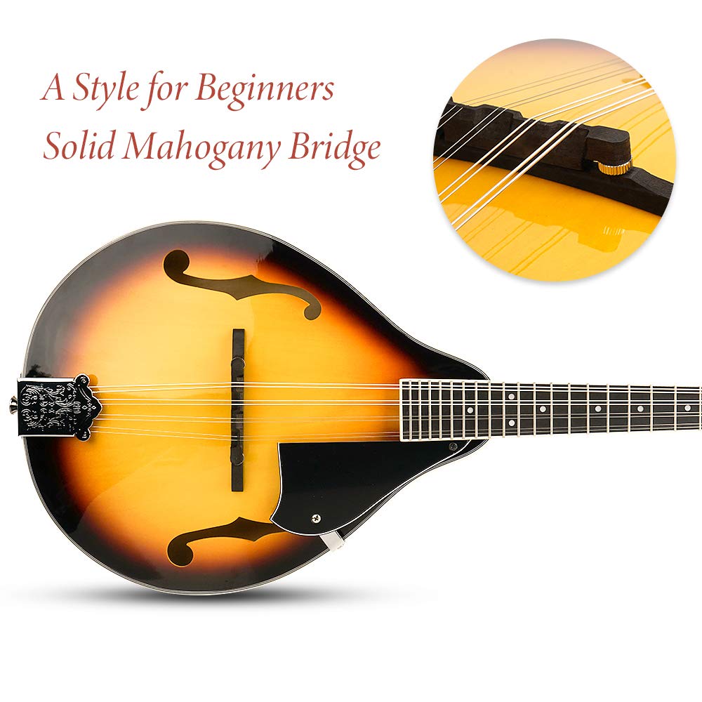 Sunburst 8 String Acoustic Mandolin K12279