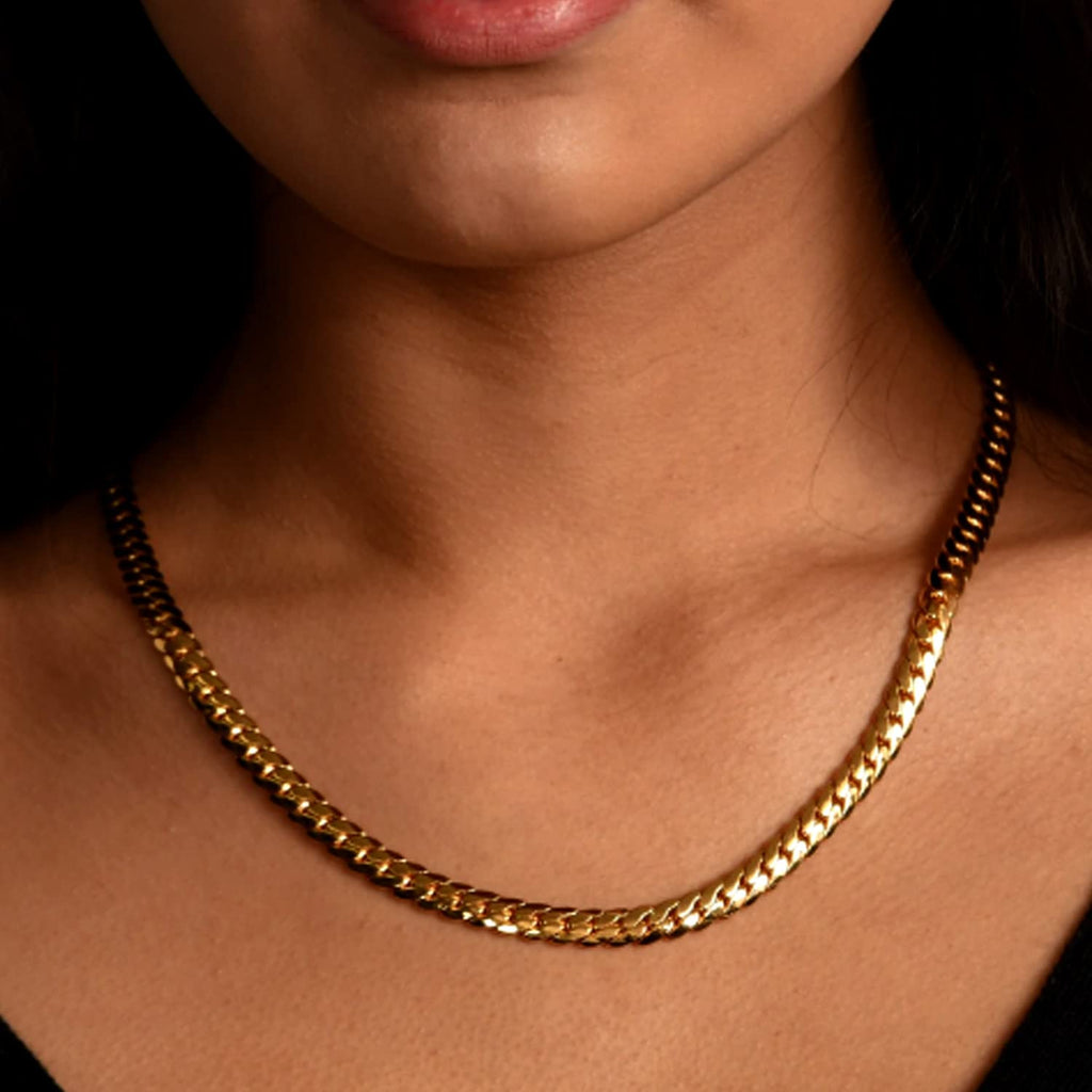 14k Yellow Gold Cuban Link Chain Necklace 5.8mm J3363