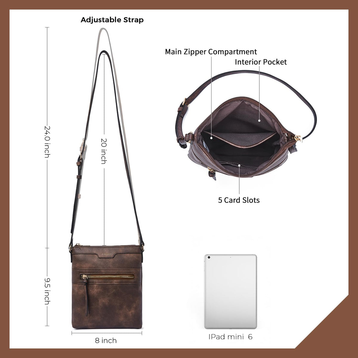 Crossbody Bags Vegan Leather V220